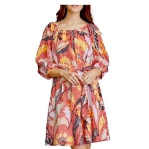 Elizabeth and James Cotton Marika Garden dress size small 100% cotton